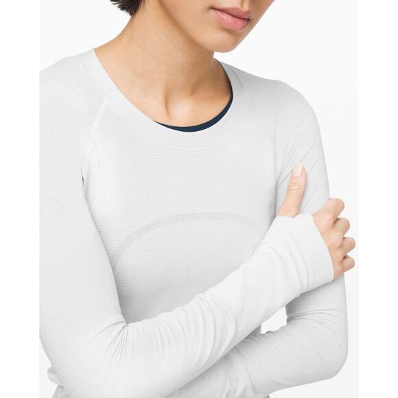 NWT Lululemon Swiftly Speed Long Sleeve *Shine
White / White / Silver 10 - Picture 3 of 6